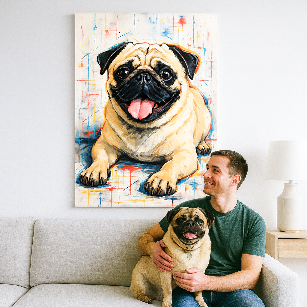 Custom Pet Portrait - Abstract Style