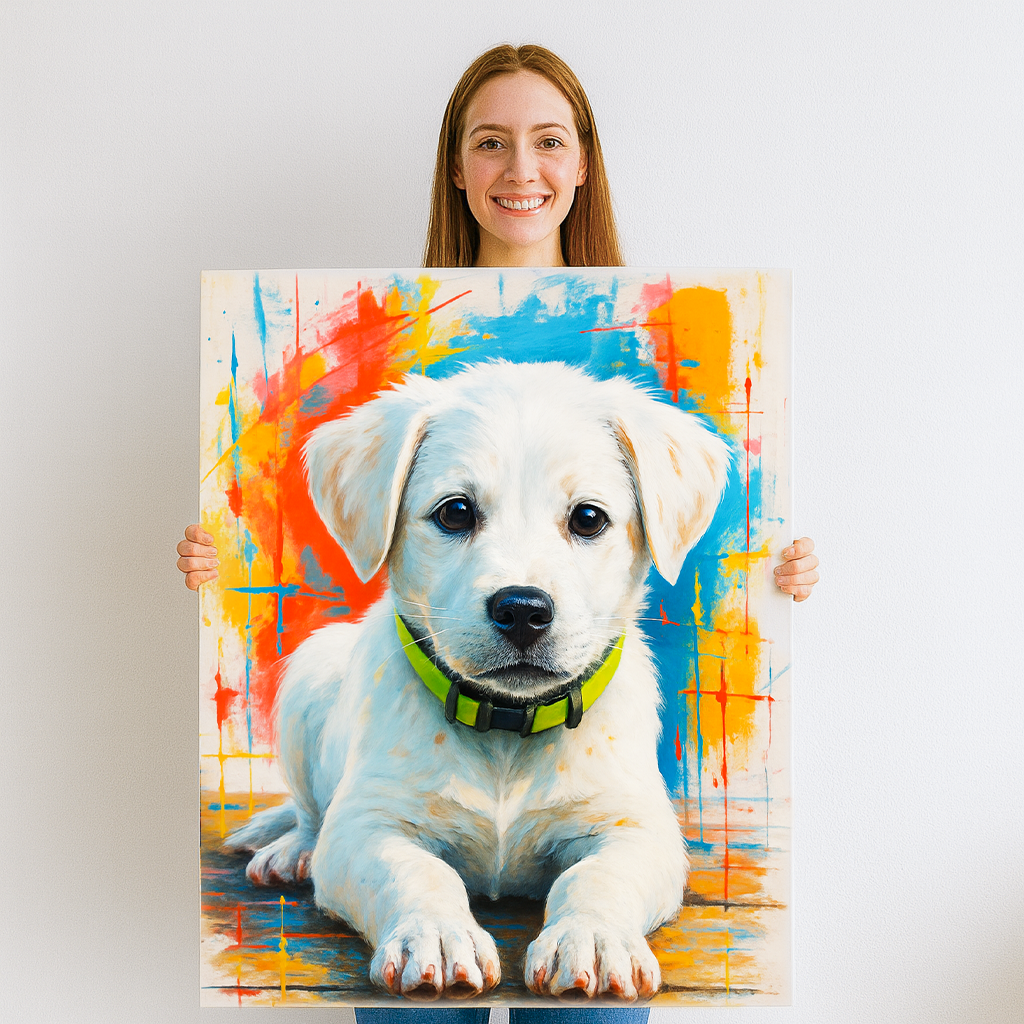 Custom Pet Portrait - Abstract Style