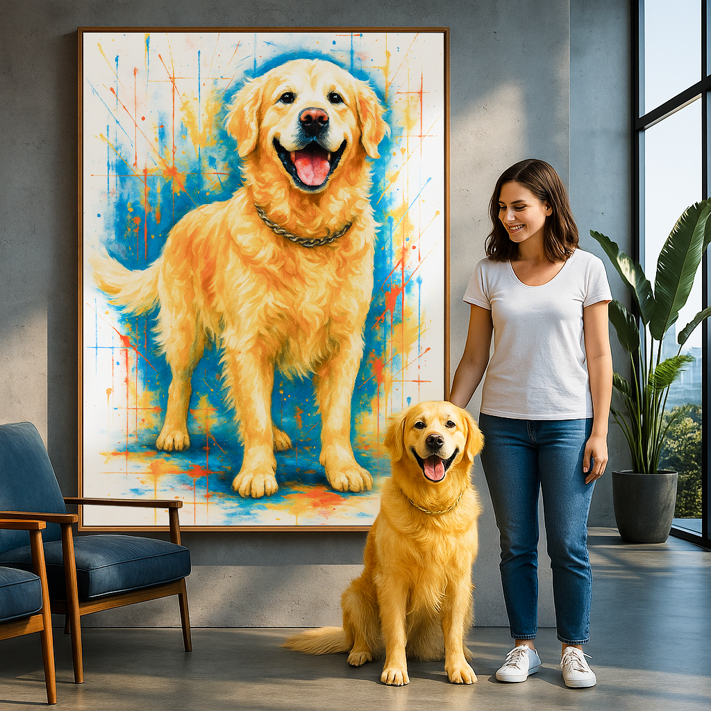 Custom Pet Portrait - Abstract Style