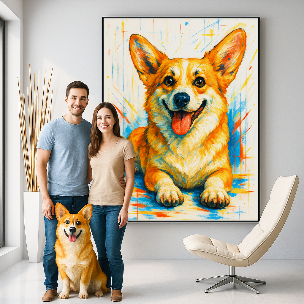 Custom Pet Portrait - Abstract Style