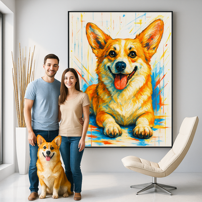 Custom Pet Portrait - Abstract Style