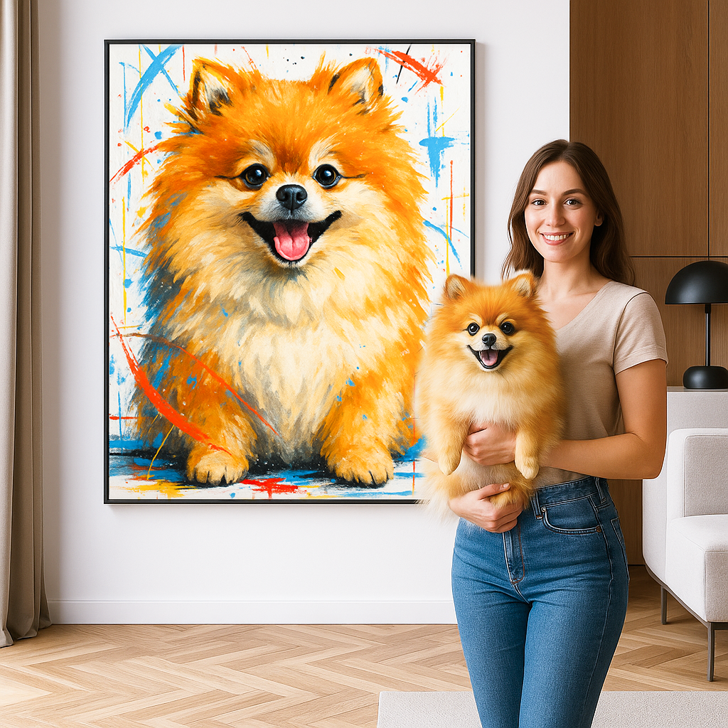 Custom Pet Portrait - Abstract Style