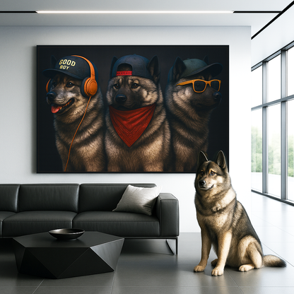 Custom Pet Portrait - Gangster DOG