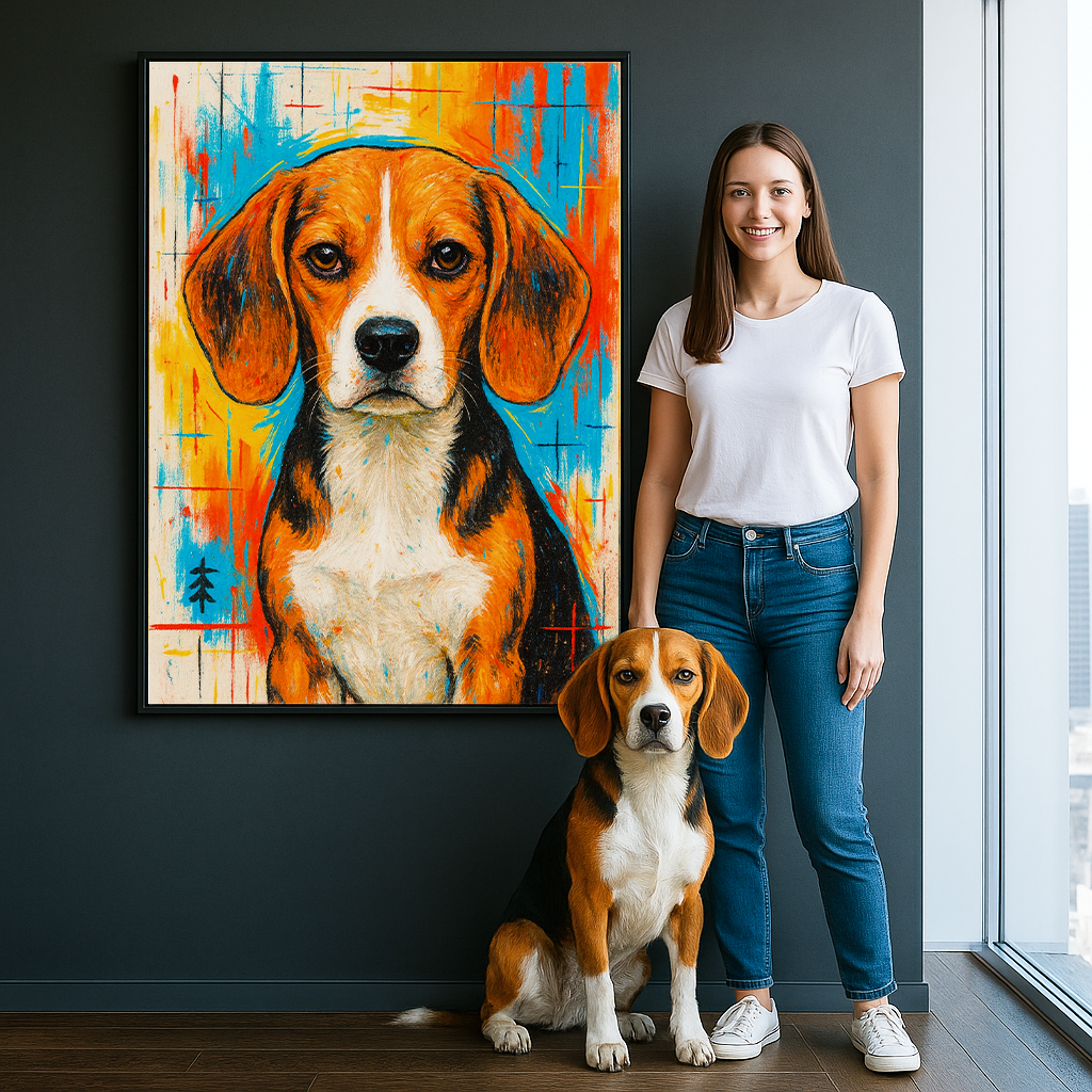 Custom Pet Portrait - Abstract Style