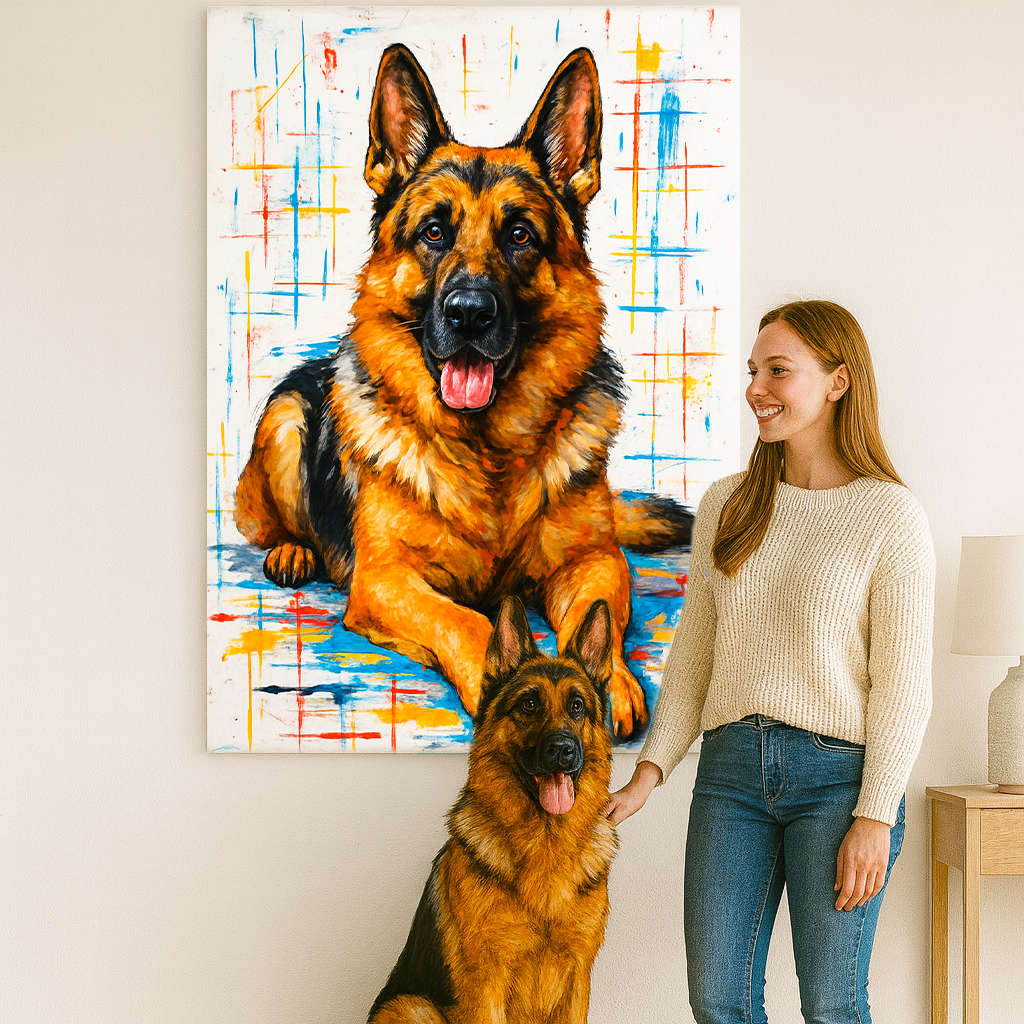 Custom Pet Portrait - Abstract Style