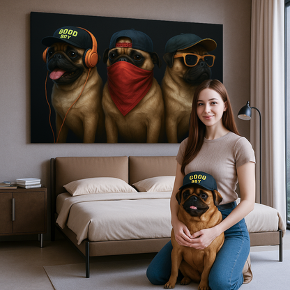 Custom Pet Portrait - Gangster DOG