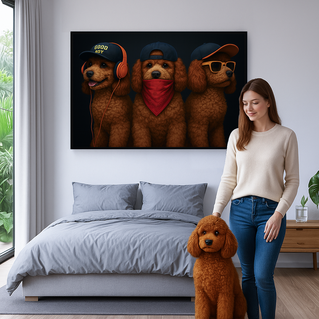 Custom Pet Portrait - Gangster DOG